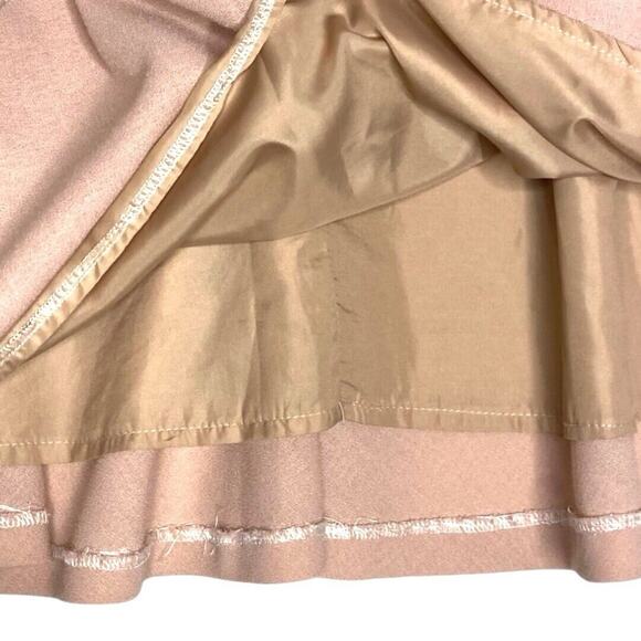 Jacques Vert Full Midi Skirt Pink Womens XS Wool Vintage Regency Classic Church - Picture 4 of 13